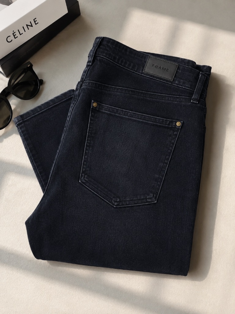 FRAME Le High Skinny Jeans Size 32 Dark Wash High Rise Premium Denim